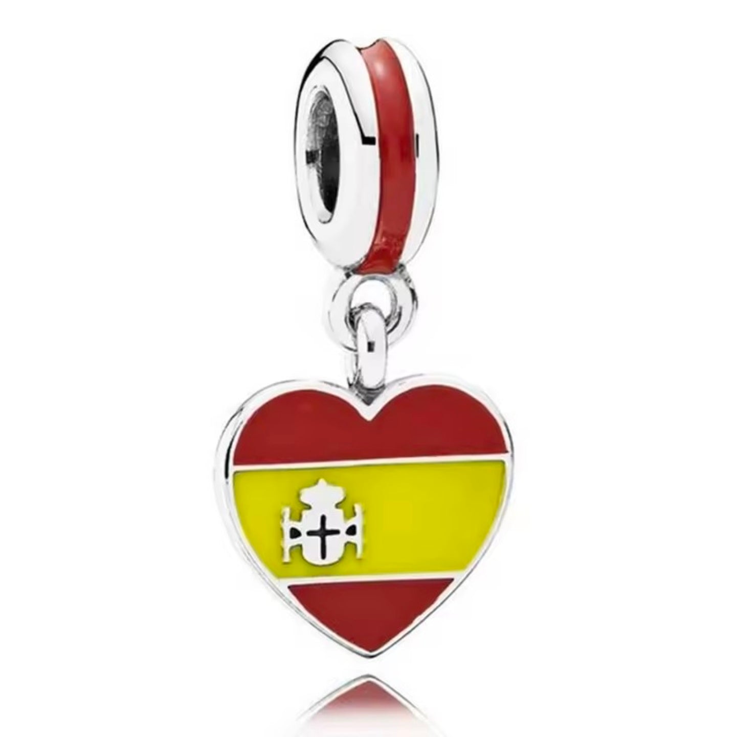 Spain heart dangle charm