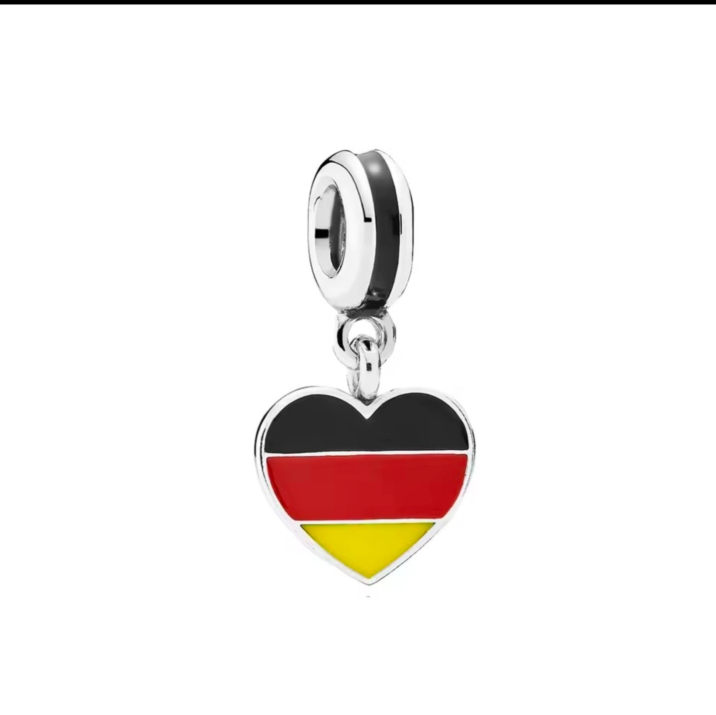 Germany heart dangle charm