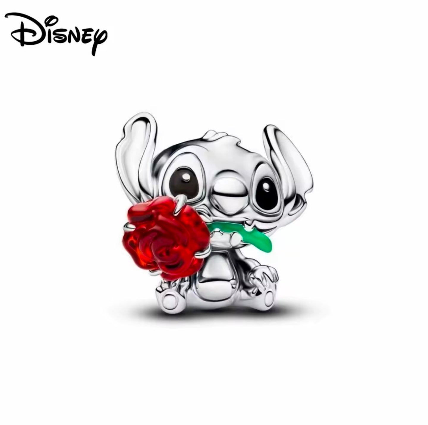 Stitch holding a Rose