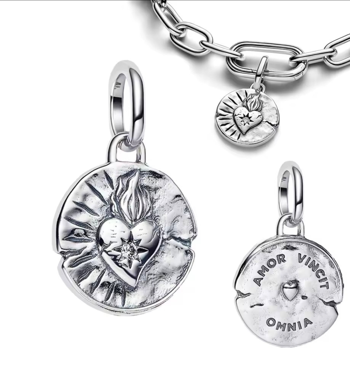Heart Coin Charm