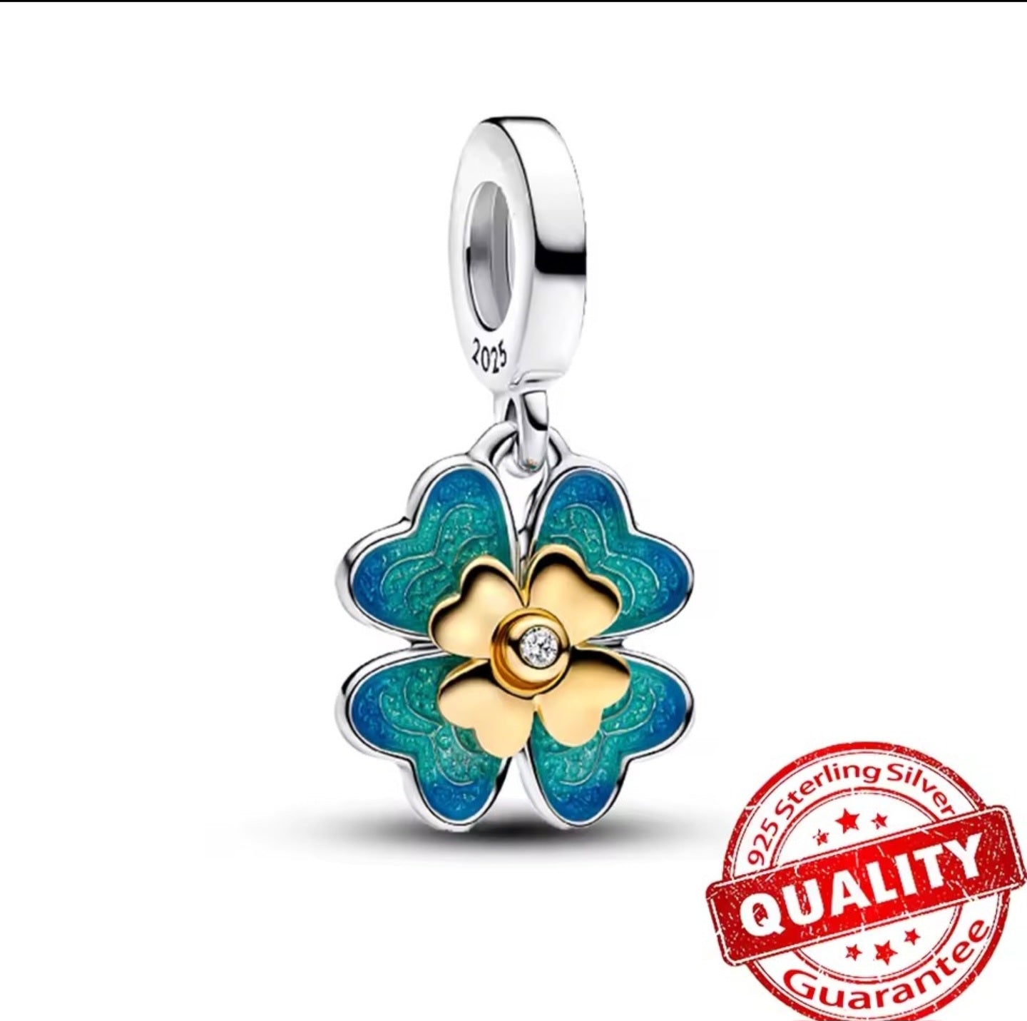 Four Leaf Clover Dangle Charm