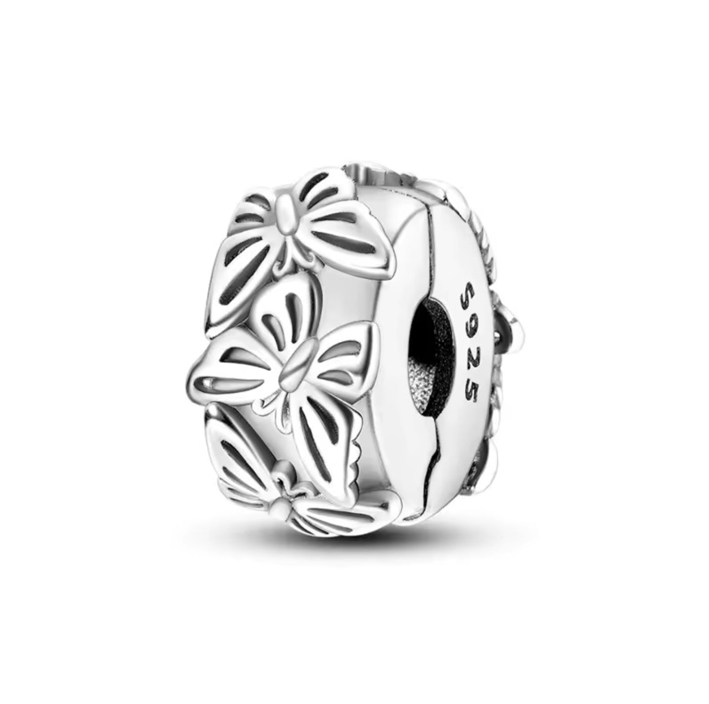 Silver Butterfly Stopper Clip