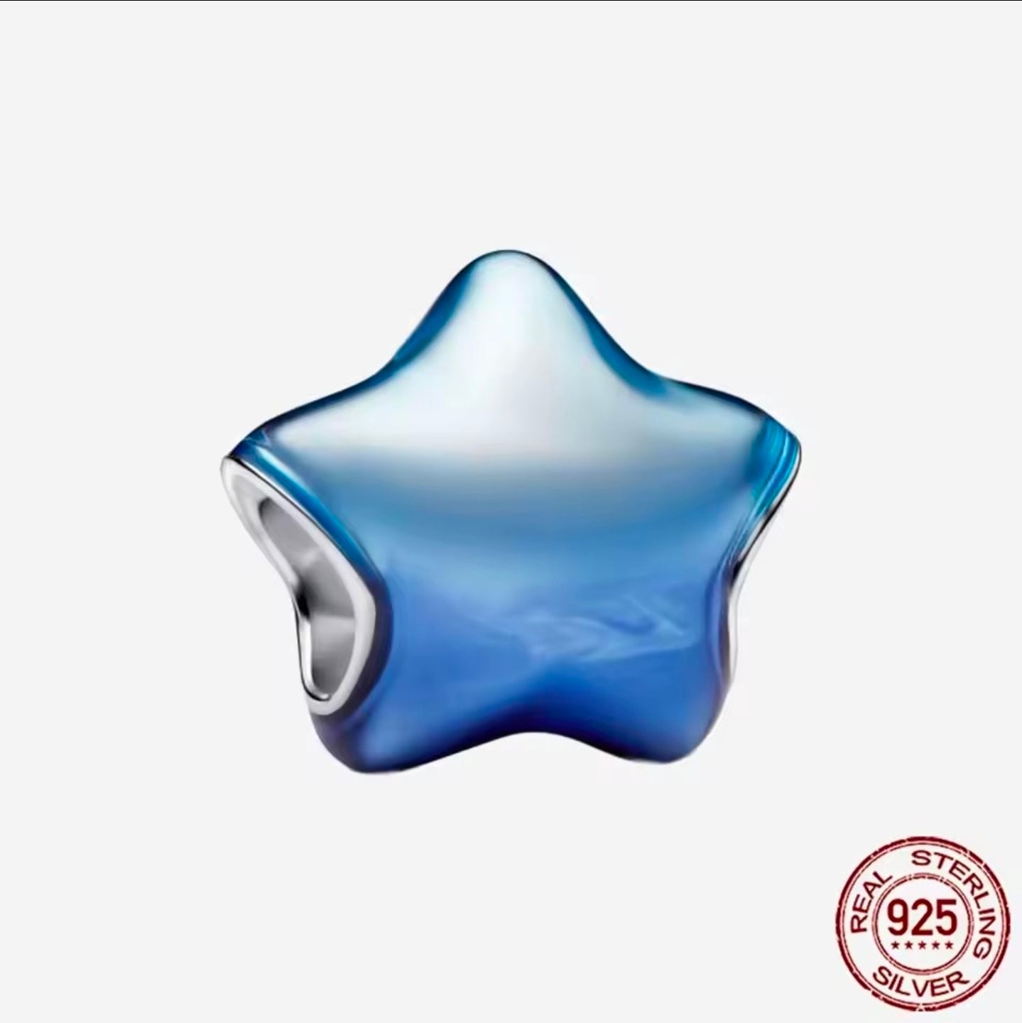 Blue Wish Upon a Star Charm