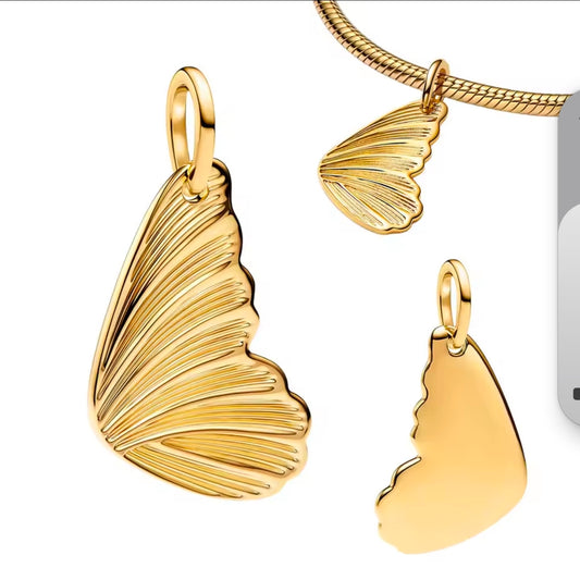 A butterfly wing charm