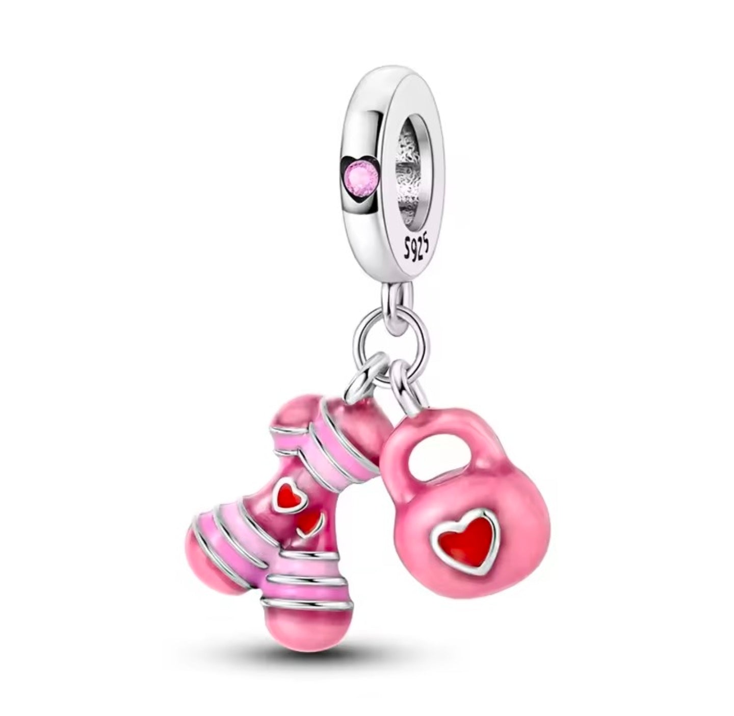 Dumbles and weight charm