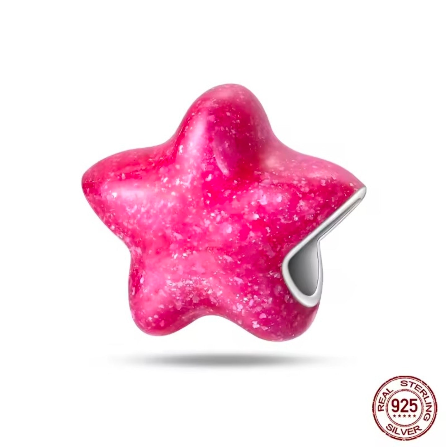 Pink Wish Upon a Star Charm